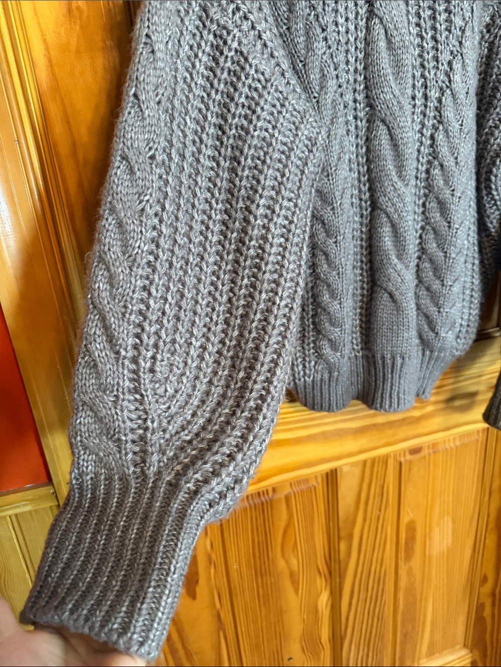 FATE Janice Cable Knit Turtleneck Sweater - Picture 5 of 7